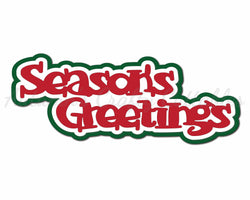 Season's Greetings - Digital Cut File - SVG - INSTANT DOWNLOAD