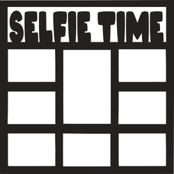Selfie Time - 8 Frames - Scrapbook Page Overlay - Digital Cut File - SVG - INSTANT DOWNLOAD