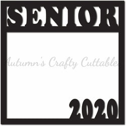 Senior 2020 - Scrapbook Page Overlay - Digital Cut File - SVG - INSTANT DOWNLOAD