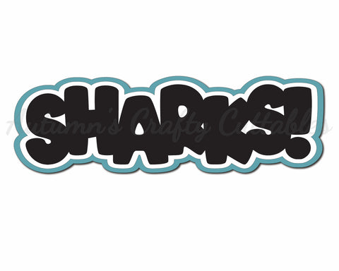 Sharks - Digital Cut File - SVG - INSTANT DOWNLOAD