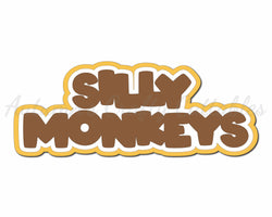 Silly Monkeys - Digital Cut File - SVG - INSTANT DOWNLOAD