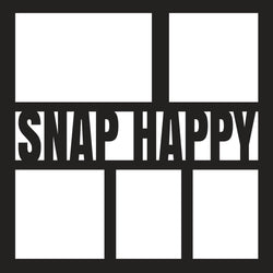 Snap Happy - 5 Frames - Scrapbook Page Overlay - Digital Cut File - SVG - INSTANT DOWNLOAD