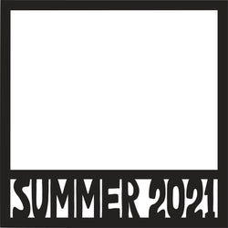 Summer 2021 - Scrapbook Page Overlay - Digital Cut File - SVG - INSTANT DOWNLOAD