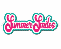Summer Smiles - Digital Cut File - SVG - INSTANT DOWNLOAD