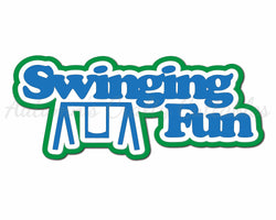 Swinging Fun - Digital Cut File - SVG - INSTANT DOWNLOAD