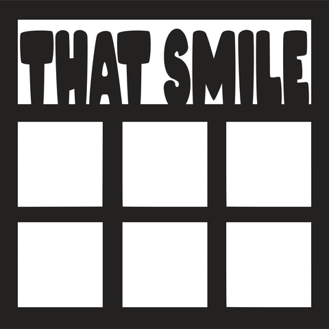 That Smile - 6 Frames - Scrapbook Page Overlay - Digital Cut File - SVG - INSTANT DOWNLOAD