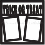 Trick or Treat - Scrapbook Page Overlay - Digital Cut File - SVG - INSTANT DOWNLOAD