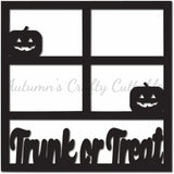 Trunk or Treat - Scrapbook Page Overlay - Digital Cut File - SVG - INSTANT DOWNLOAD
