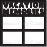 Vacation Memories - Scrapbook Page Overlay - Digital Cut File - SVG - INSTANT DOWNLOAD