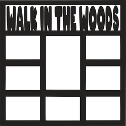 Walk in the Woods - 8 Frames - Scrapbook Page Overlay - Digital Cut File - SVG - INSTANT DOWNLOAD