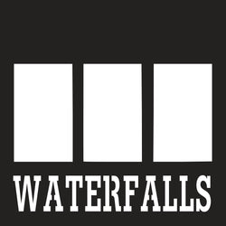 Waterfalls - 3 Frames - Scrapbook Page Overlay - Digital Cut File - SVG - INSTANT DOWNLOAD