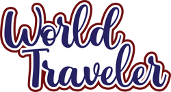 World Traveler - Digital Cut File - SVG - INSTANT DOWNLOAD